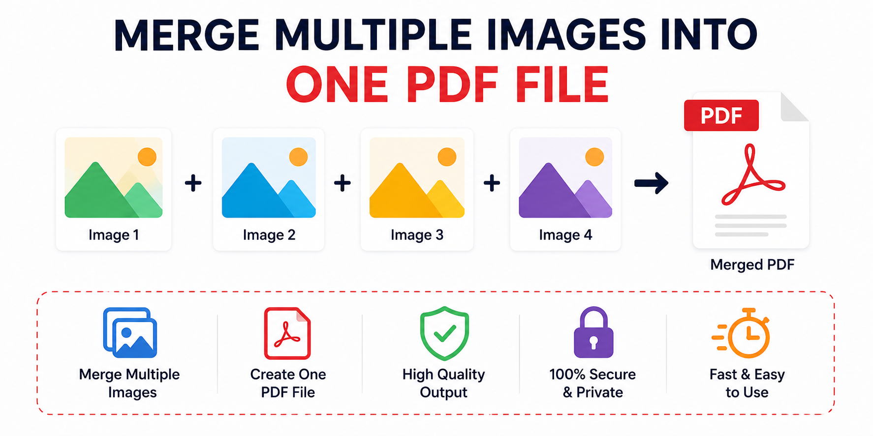 Merge Images to PDF Online Free